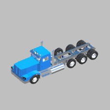 Peterbilt 377 drop axle