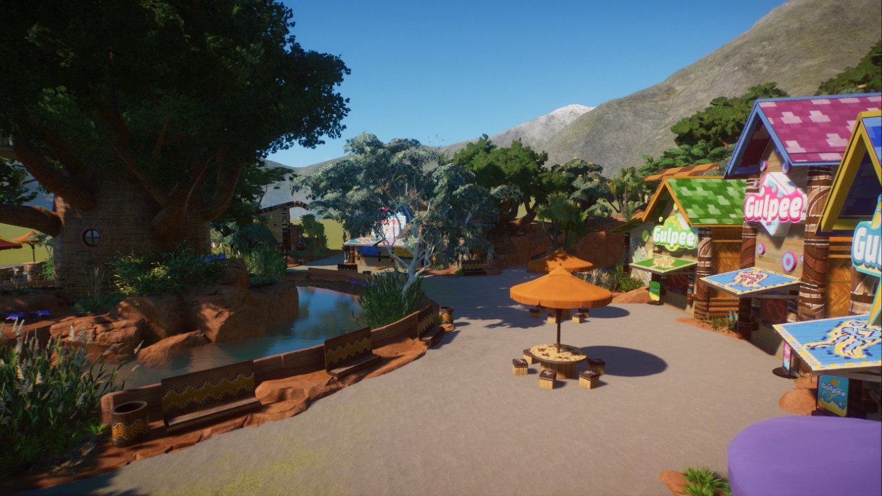Australian Oasis Food Court and Train station