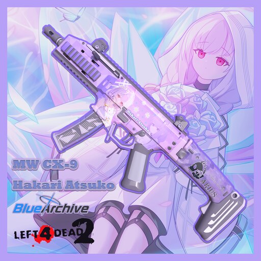 Steam Workshop::MW CX-9 秤亚津子[碧蓝档案\Blue Archive] (替换uzi)