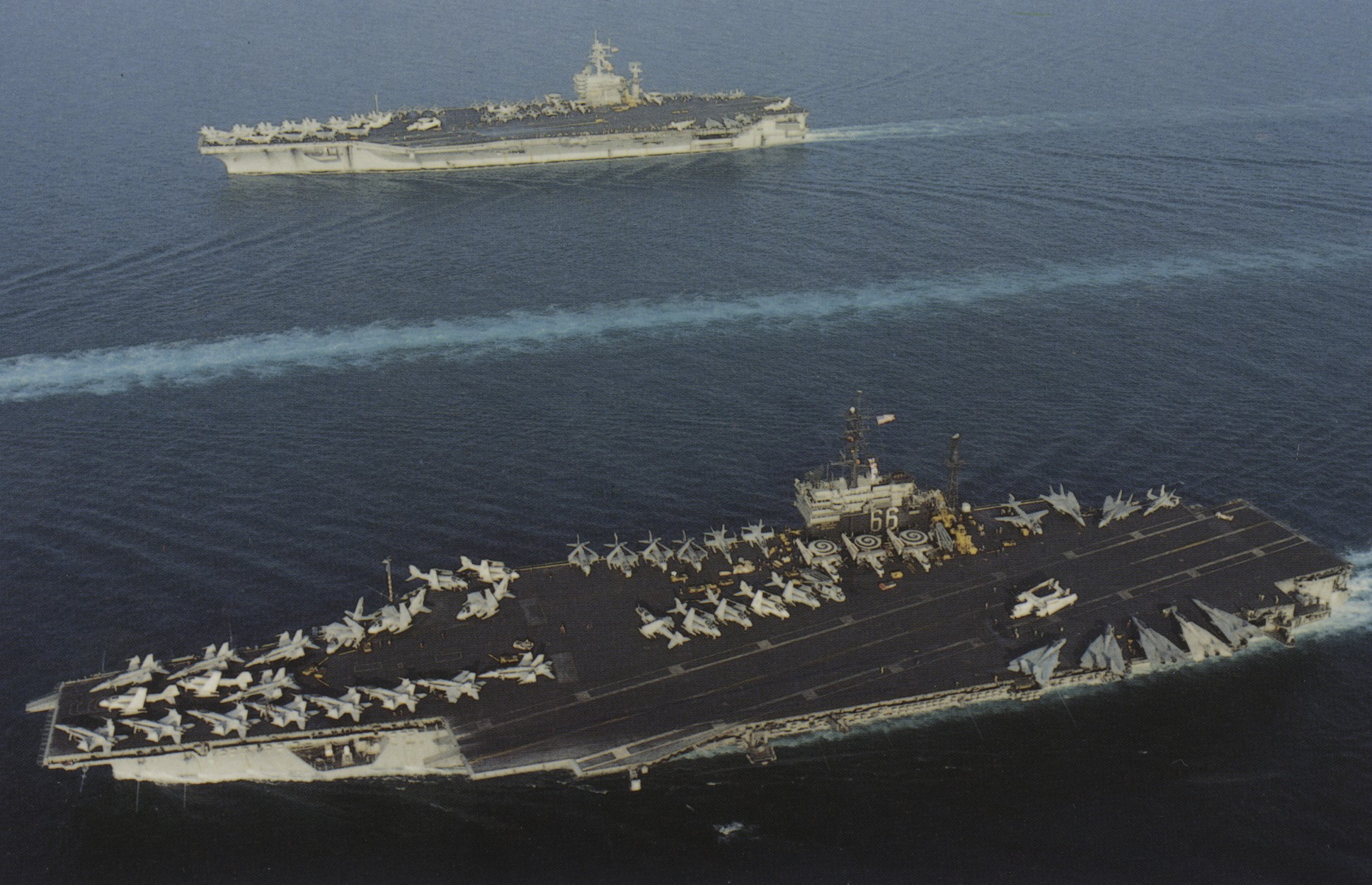 Carrier to shore bombardment