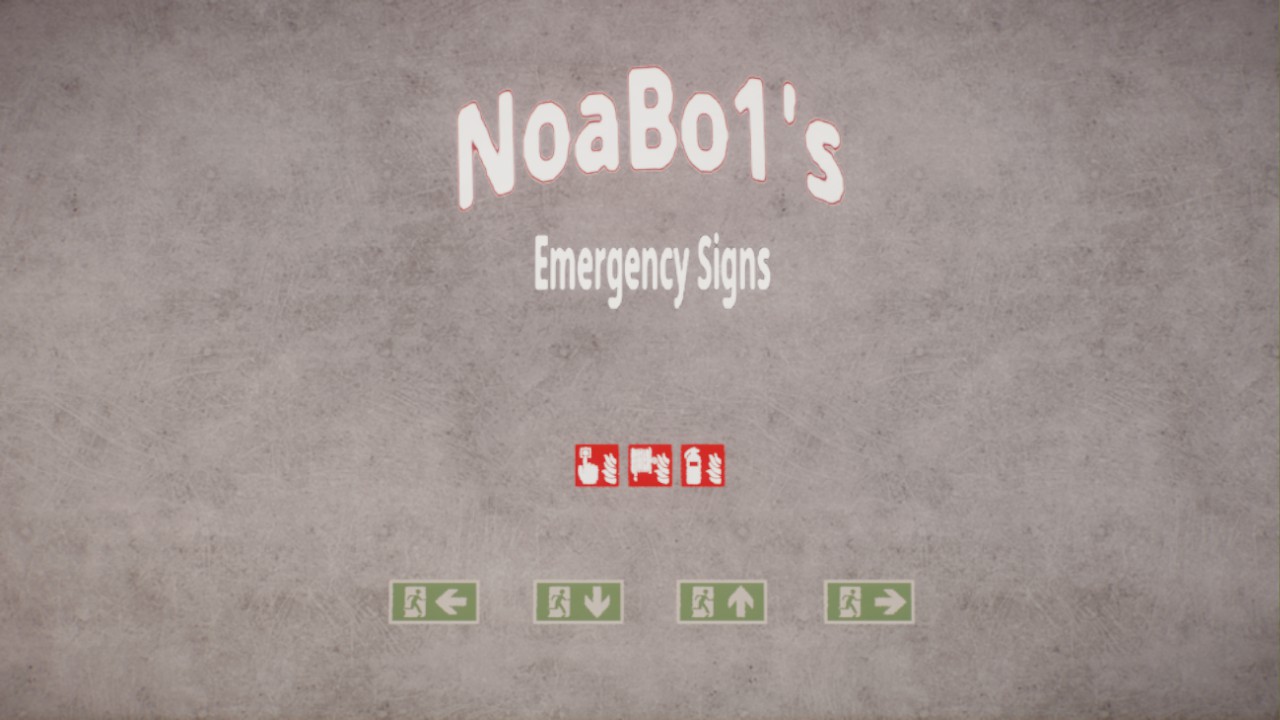 Emergency Signs by NoaBo1