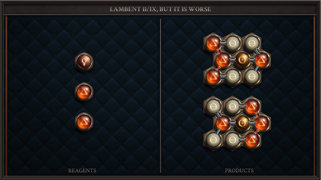 LAMBENT II/IX, BUT IT IS WORSE
