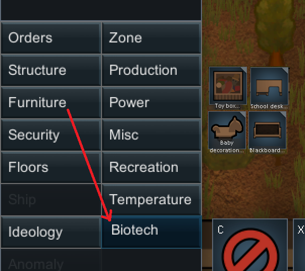 Baby Furniture to Biotech Tab