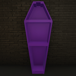 Purple Coffin Shelf