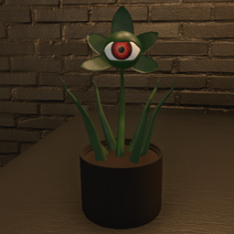 GREEN LEAVED RED EYED PLANT