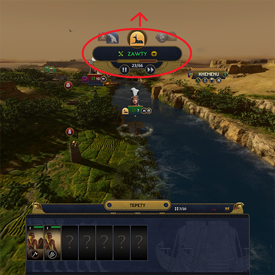 shift UI to top edge during AI turn