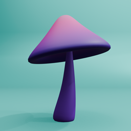 pink purple mushie