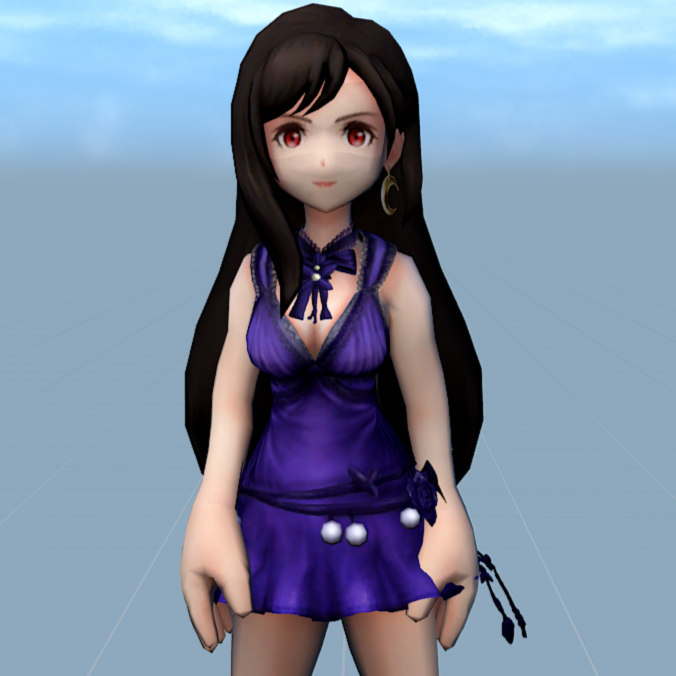 open lace back dress Buy Final Fantasy VII Remake Tifa Lockhart Purple Cosplay Costumes   Cosplay Clans