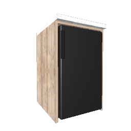 Counter Height Enclosed Mini Fridge