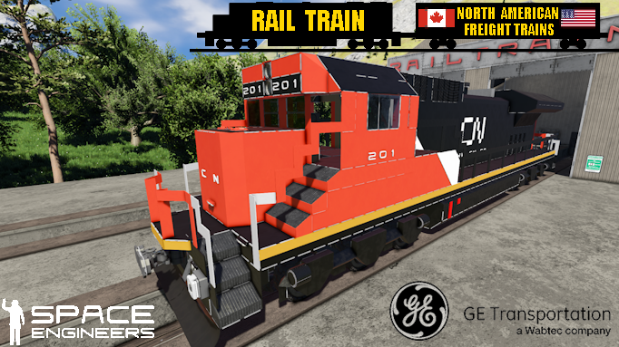 Rail Train CN GE C40-8