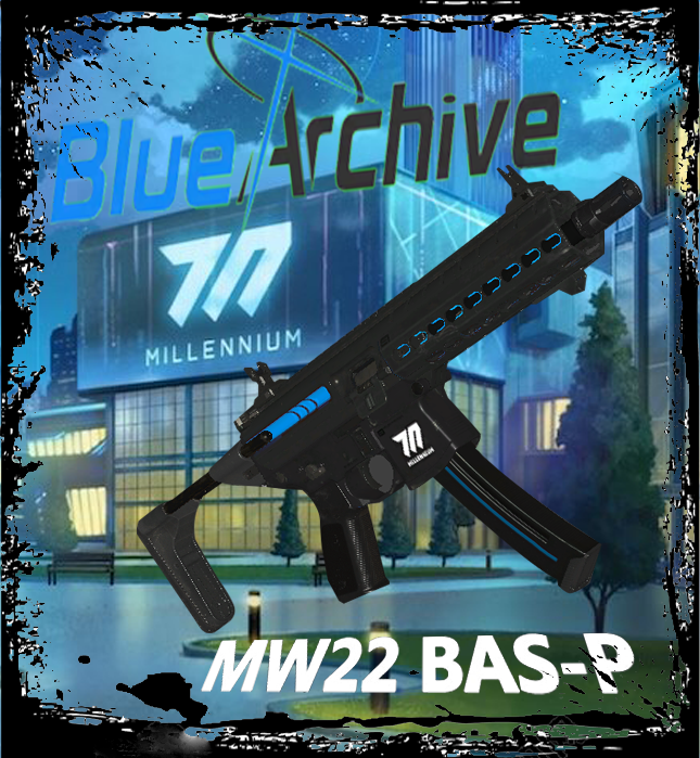 [blue archive] MW22 BAS-P Replace MAC-10 .45 gun