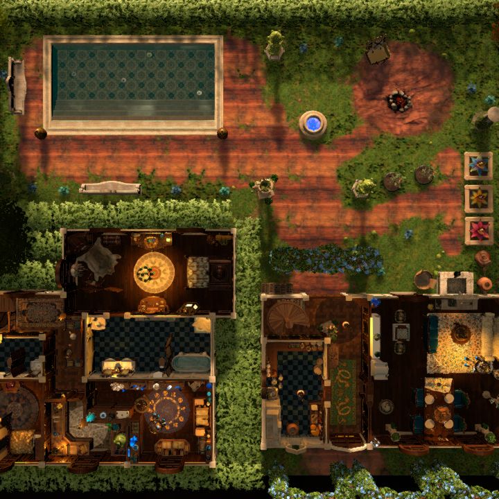 House with garden