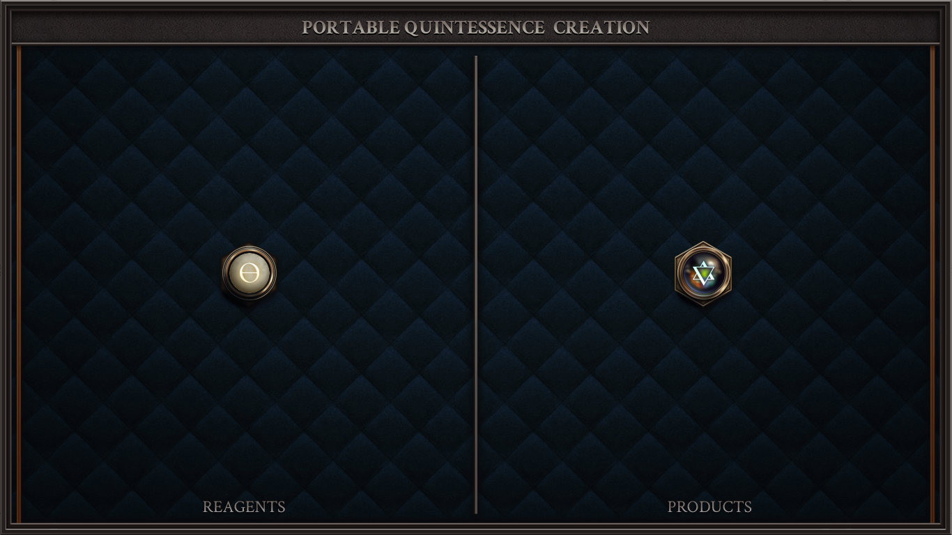 [Production] Portable Quintessence Creation