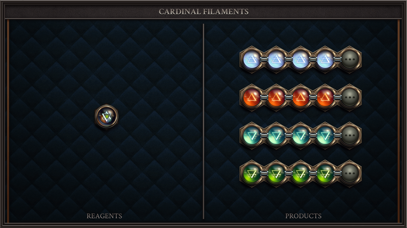 Cardinal Filaments