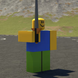 Roblox Noob with a Sword Prop
