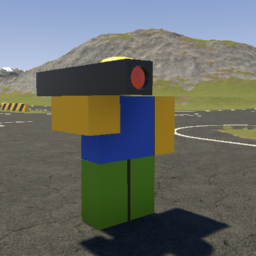 Roblox Noob with Rocket Launcher Prop
