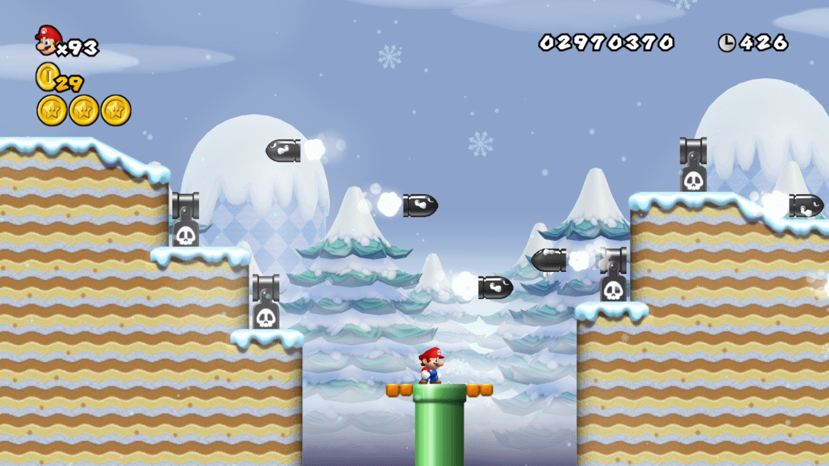 Mio Festive Theme Replaced with Snow Music from New Super Mario Bros Wii