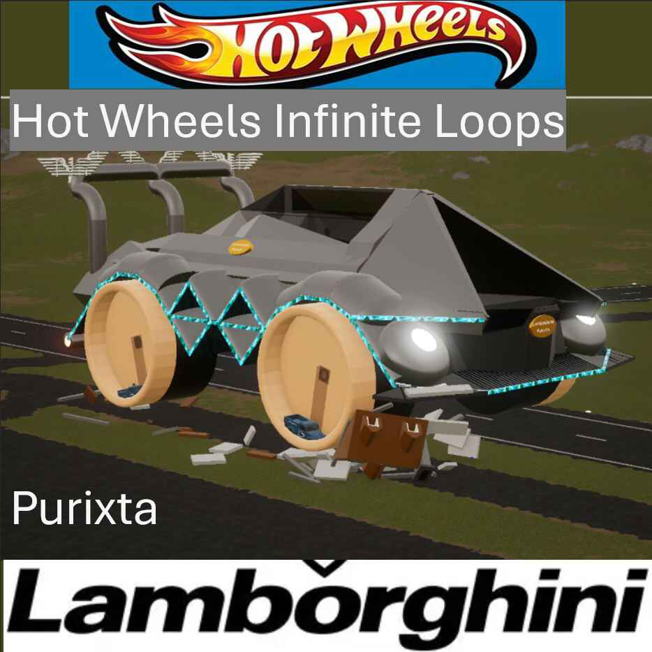 Hot Wheels Infinite Loops Wheels for Lamborghini Purixta Hurricane master demolisher
