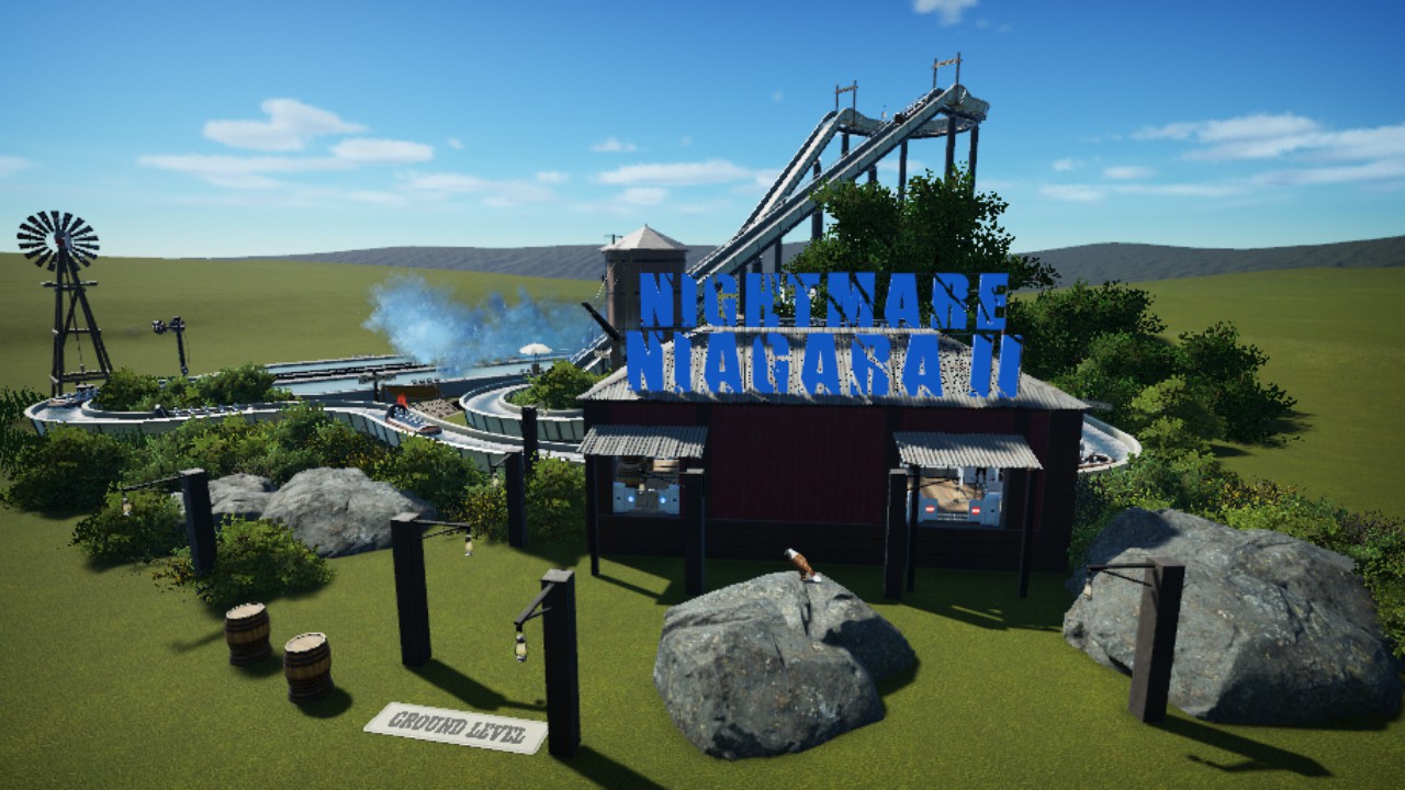 Nightmare Niagara 2! - World's tallest flume - American Adventures