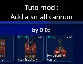 TUTO : Add a small cannon