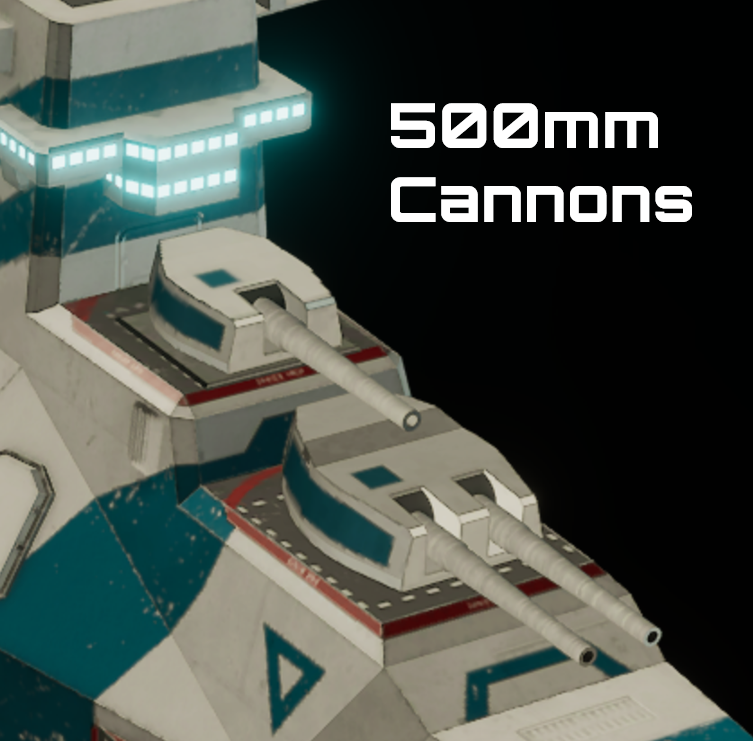 500mm Cannons