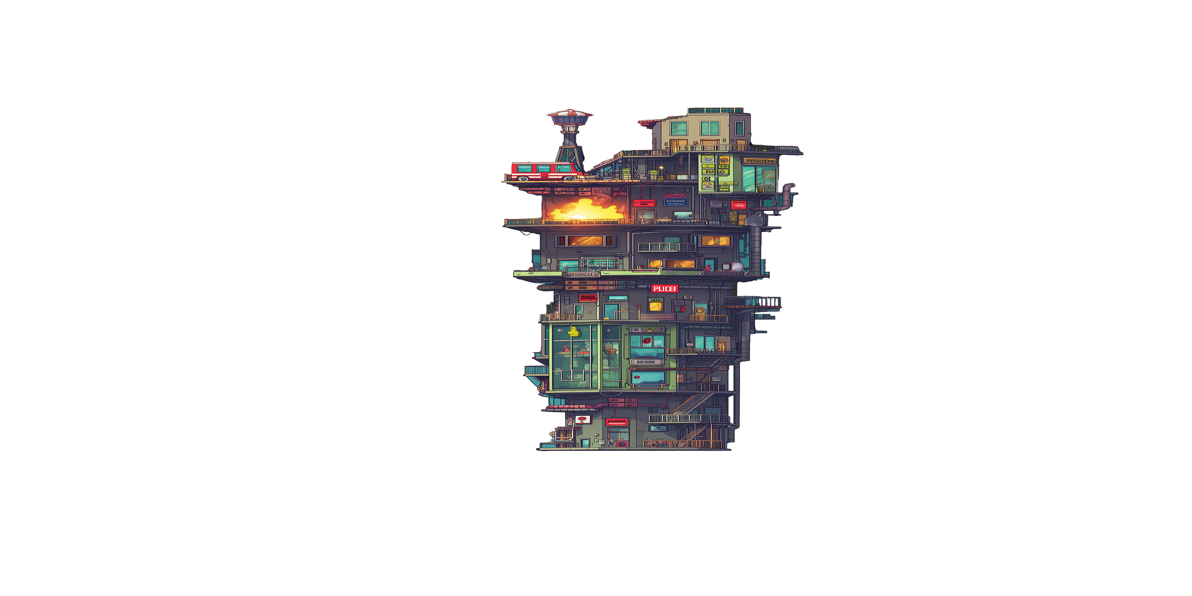 Noisy Skyscraper Top Part