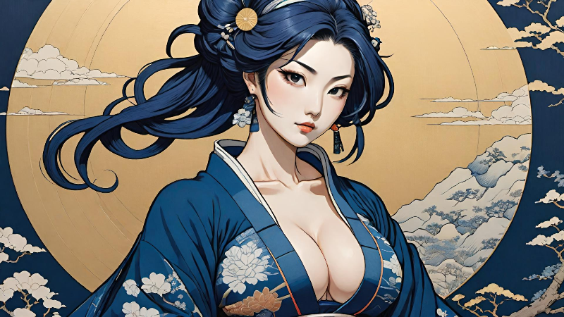 Blue Kimono