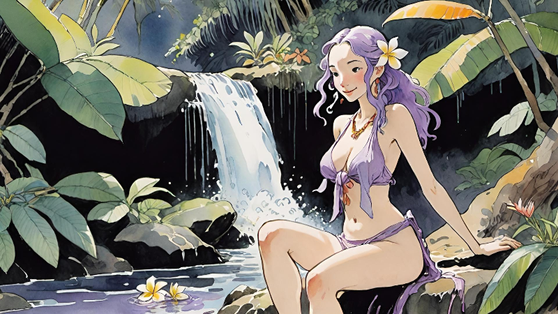 Tropical Waterfall