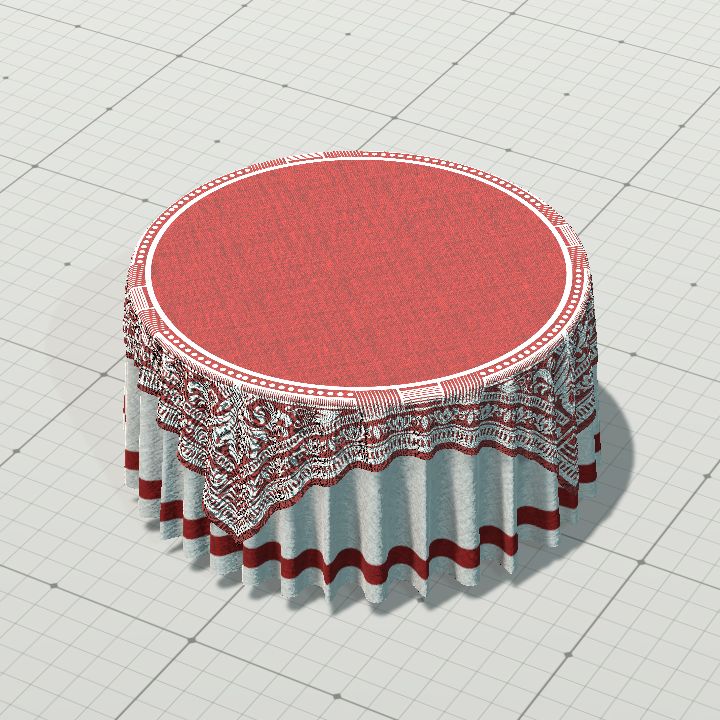 CircleTableClothTopLong