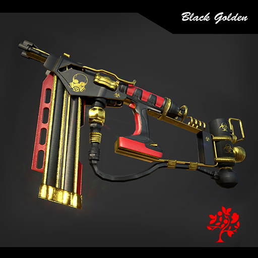 Nail Shotgun Black Golden
