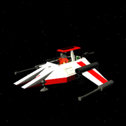 Space Fighter Red by Uncle T