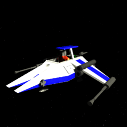 Space Fighter Blue by Uncle T