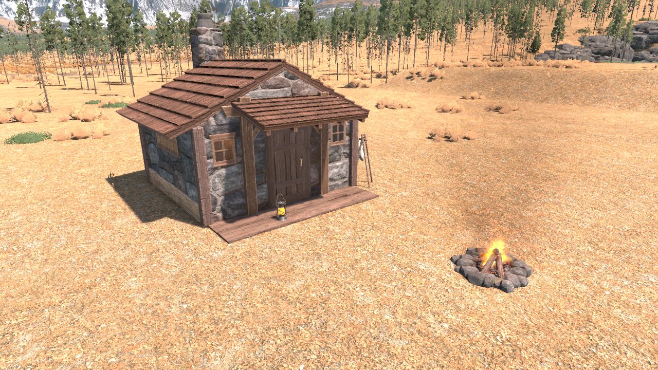 Small Rustic Stone Cabin