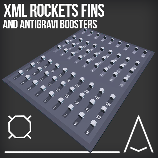 XML Rocket fins and boosters pack