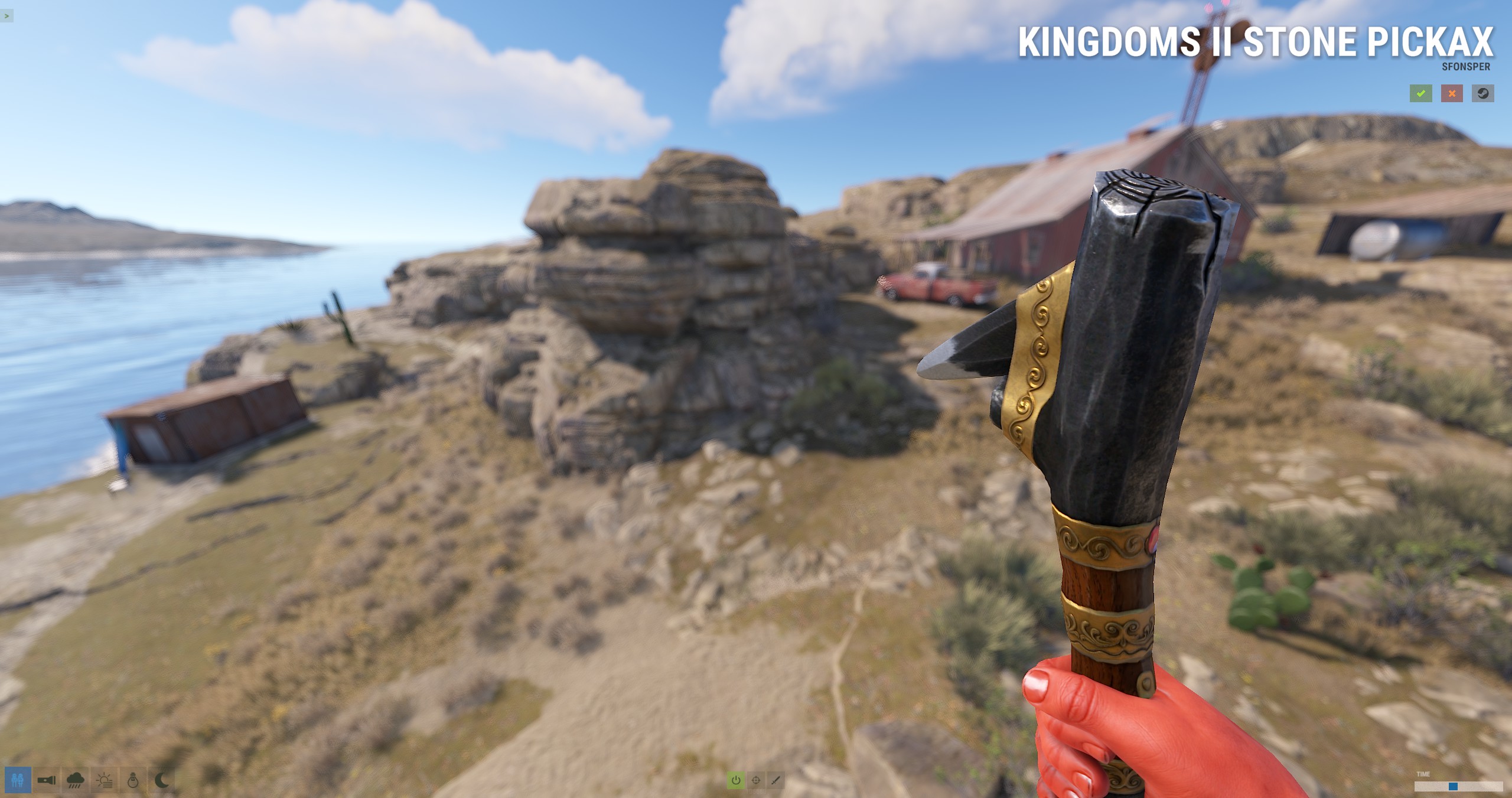 Kingdoms II Stone Pick Axe