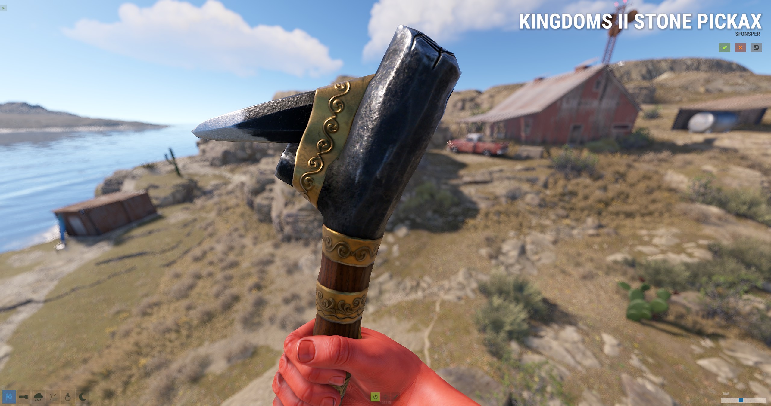 Kingdoms II Stone Pick Axe