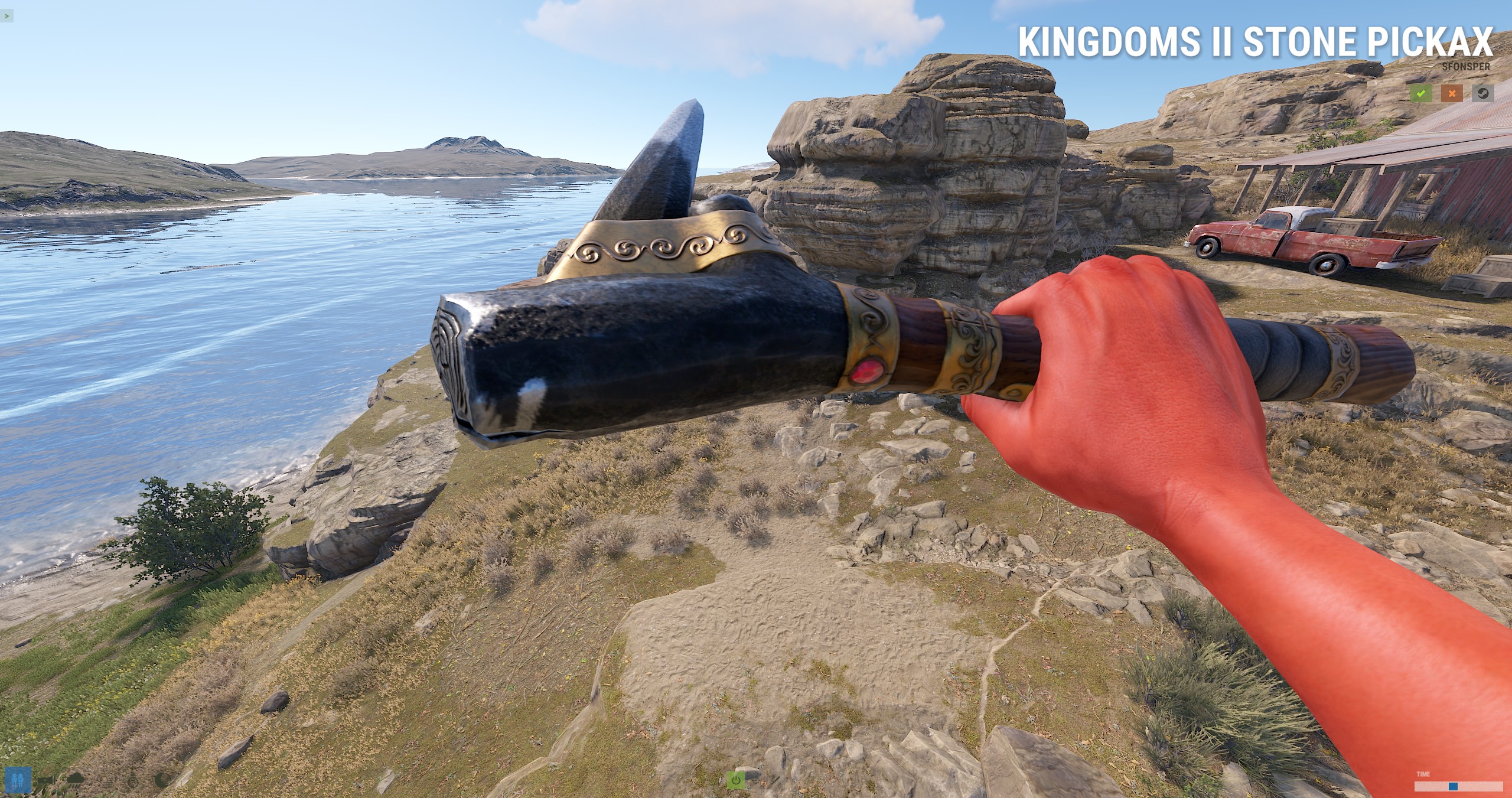 Kingdoms II Stone Pick Axe