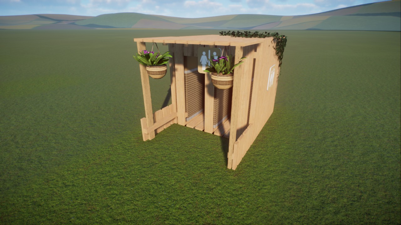 Wooden toilets preview