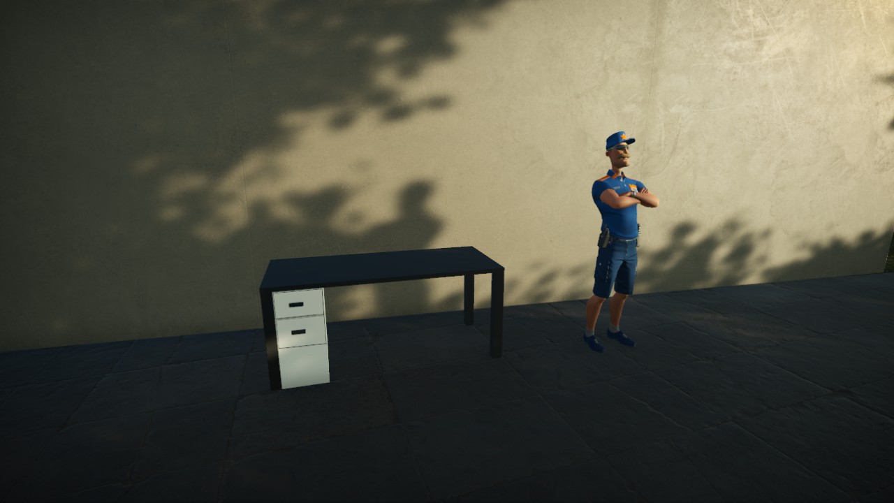Desk - Black and white preview