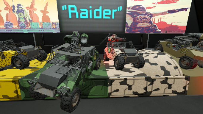 'Raider'. Two-seater light transport (gatling gun)