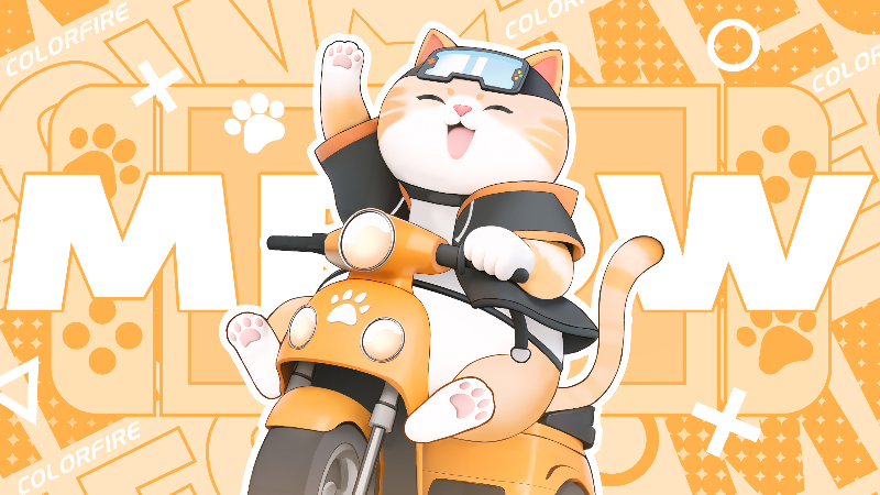 colorfire MEOW cat 4K
