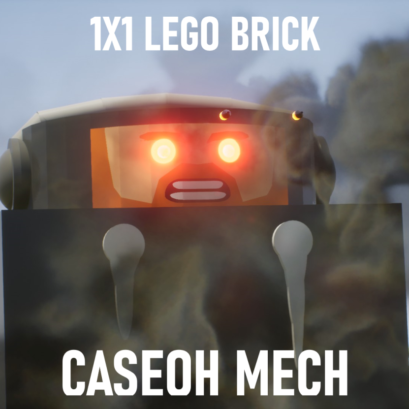 1x1 Lego Brick Caseoh Battle Mech