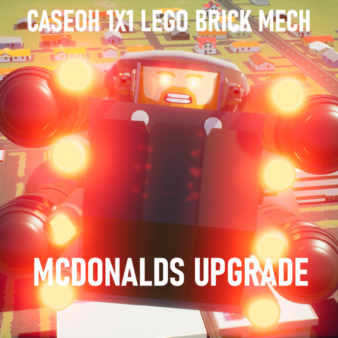 UPGRADED 1x1 Lego Brick Caseoh Battle Mech