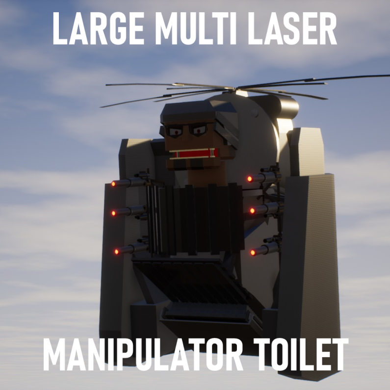 Large Multi-laser Manipulator Skibidi Toilet! Skibi