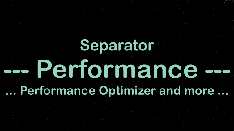 Separator: PERFORMANCE