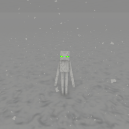 White Enderman from The Farlands from Minecraft