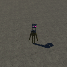 Angry/Sceeming Enderman from Minecraft