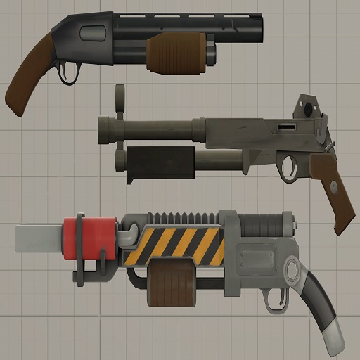 Team Fortress 2 Enhanced Small Weapons Pack #20 (Props)