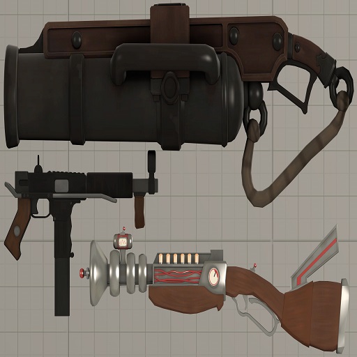 Team Fortress 2 Enhanced Small Weapons Pack #21 (Props)