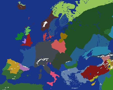 Europe - 1035 (With Modern Country Names)